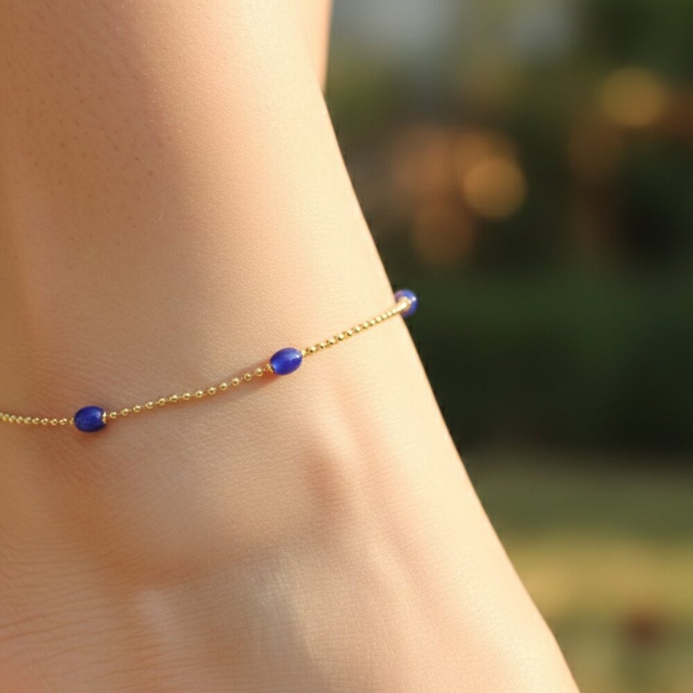 "Elegant Handmade Anklet – Delicate Jewelry for Women, MAR091370